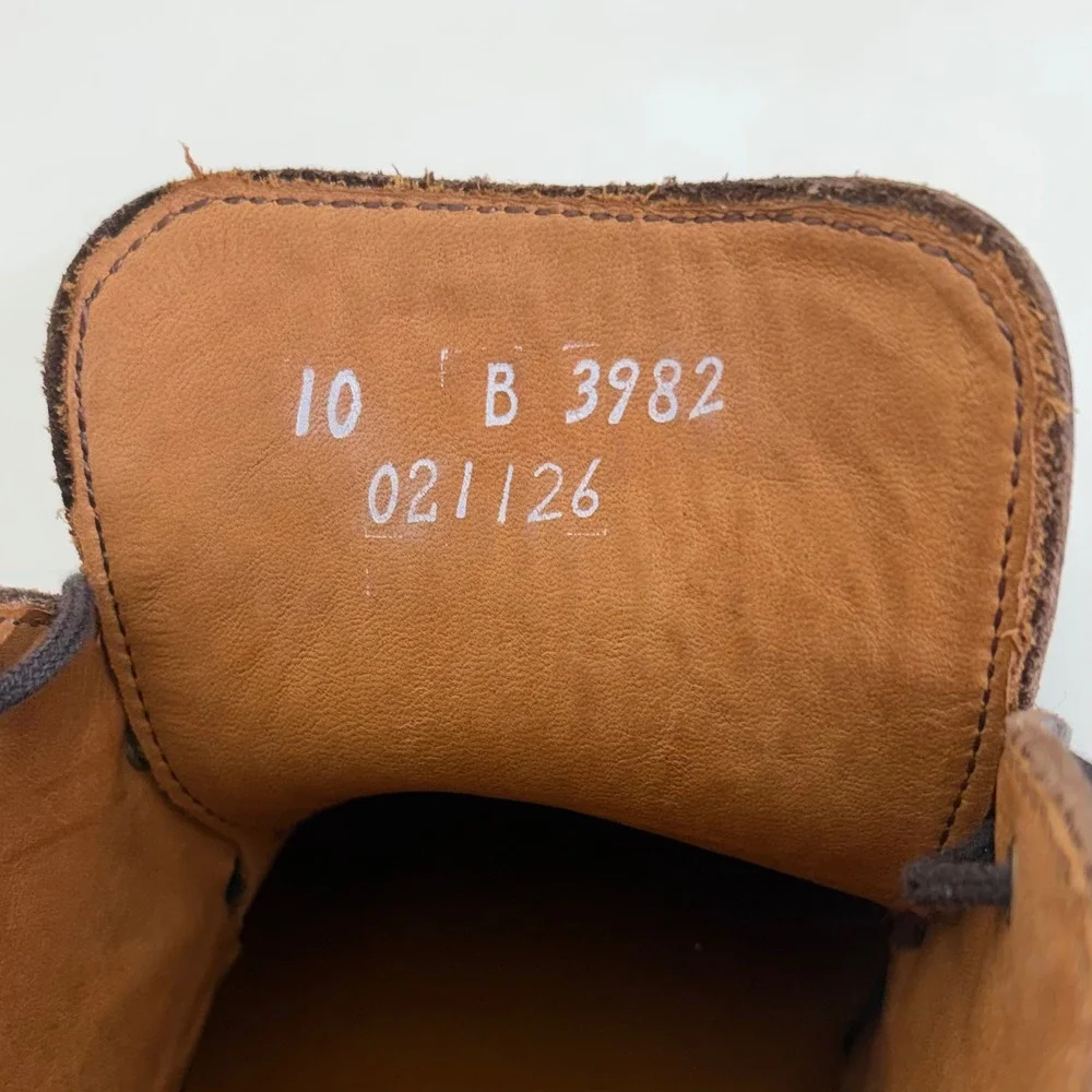 Allen Edmonds Discovery Chukka Boots Mens 10 B Brown Leather Suede 3982 Narrow
